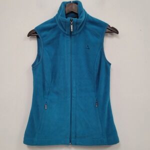 Schoffel Womens Full Zip Altai Fleece Vest Size S UK 36 Blue Pockets Layering